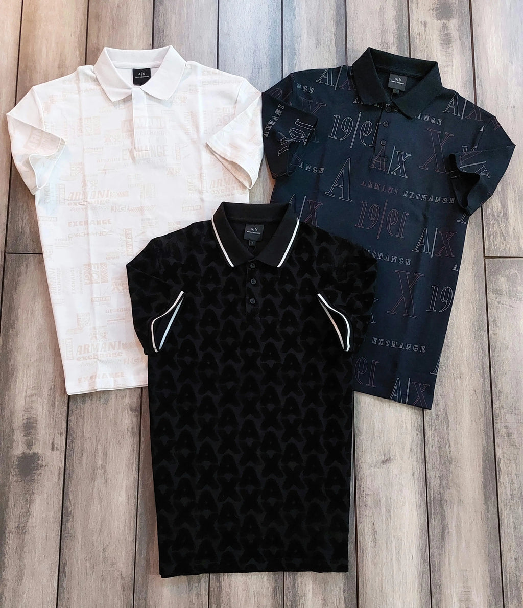 Arman i Exchange White Monogram Premium Polo T-Shirt