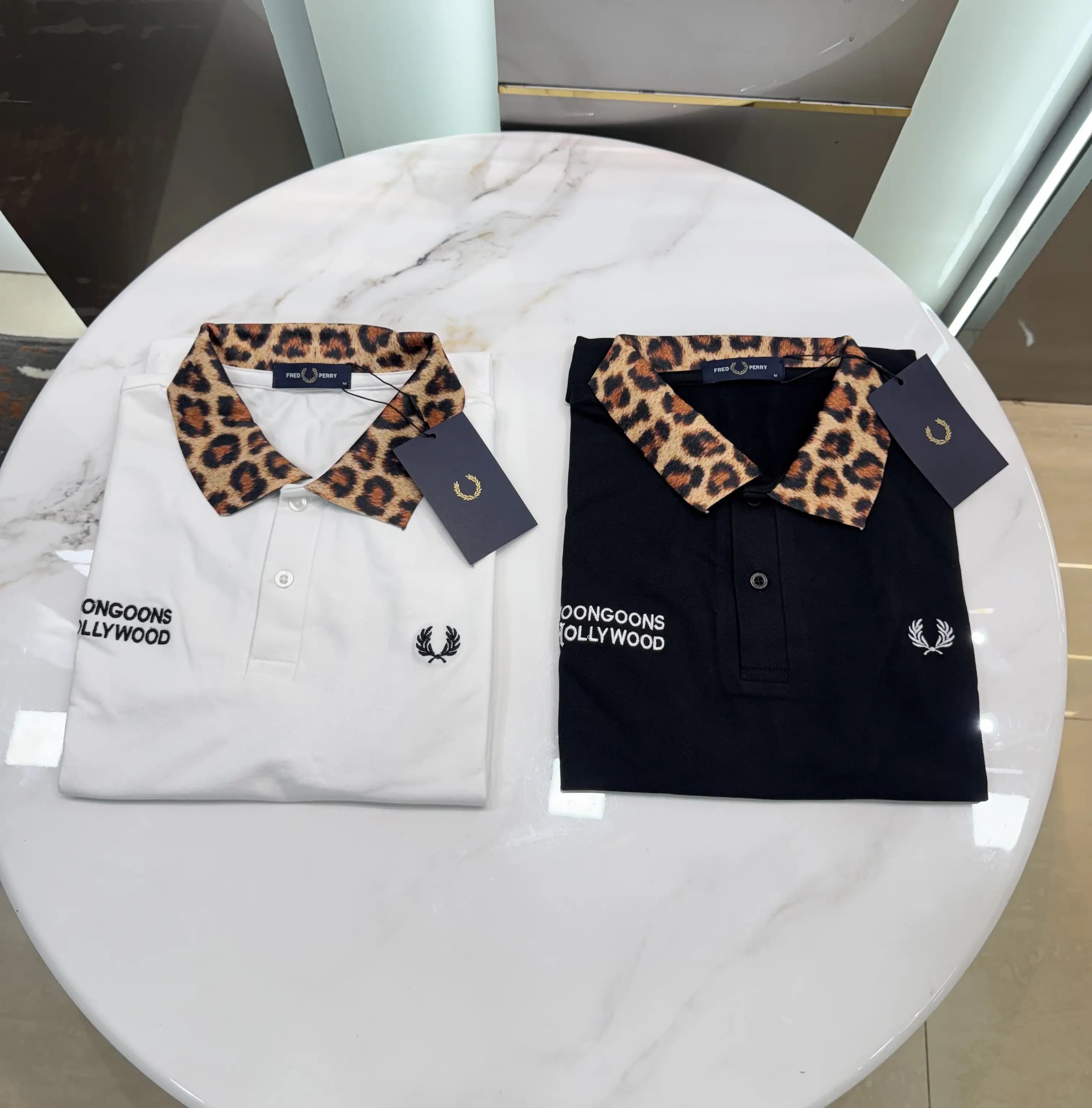 Fredperry Black Embroidery Logo Premium Polo T-Shirt