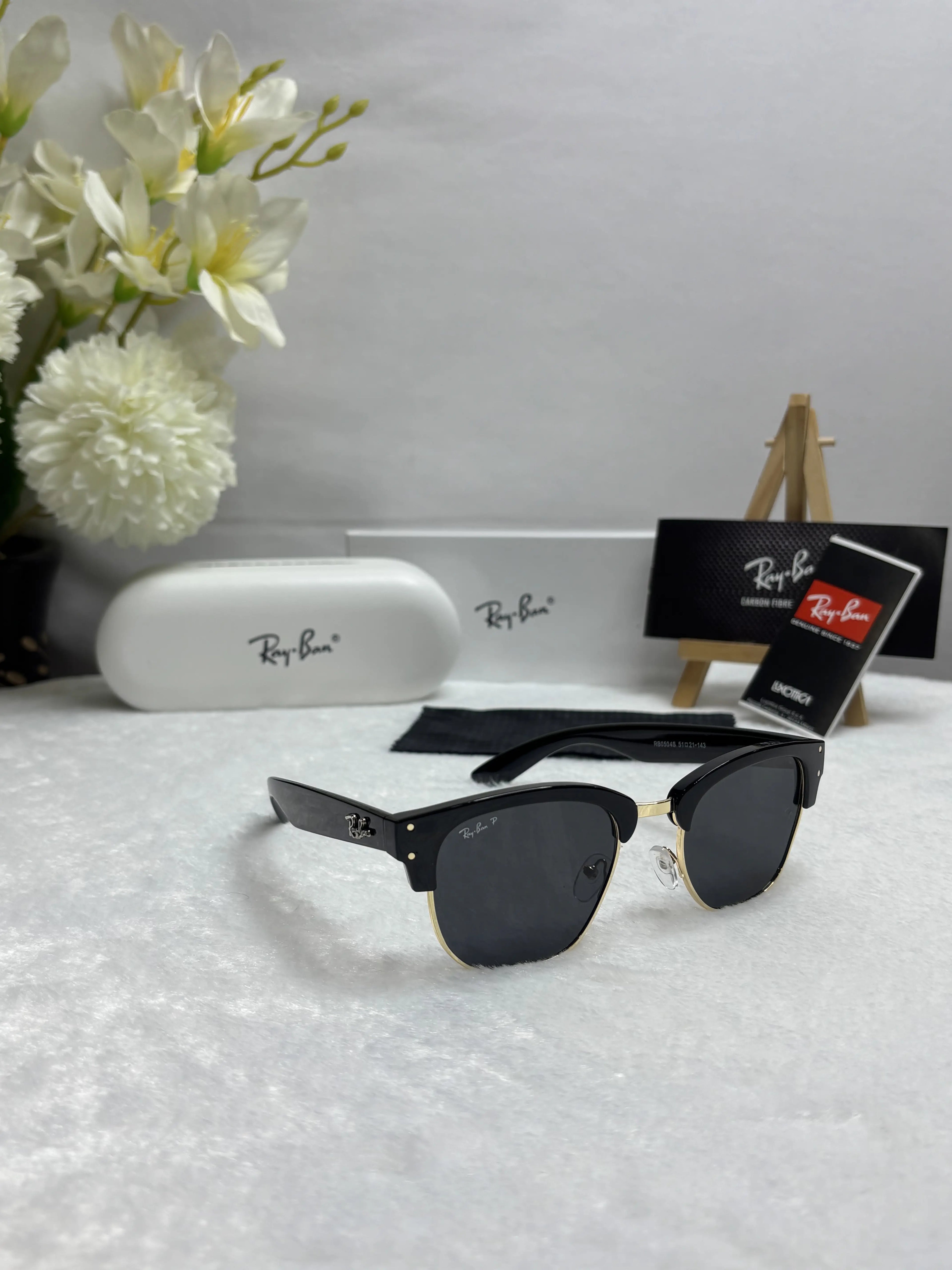 Rayban Clubmaster 0504 Black gold
