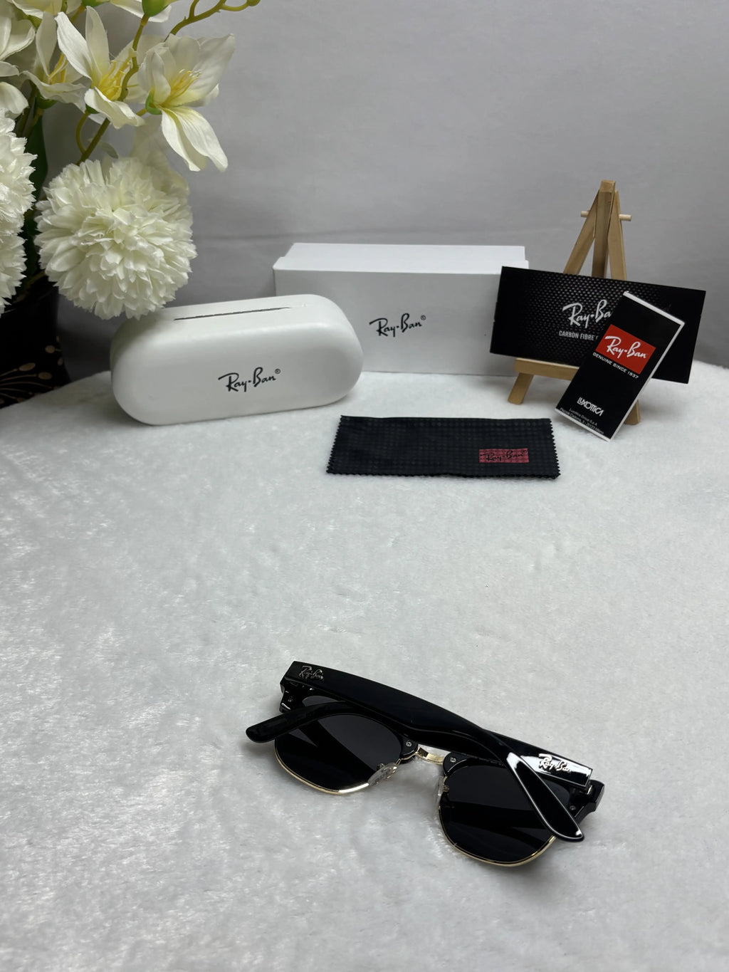 Rayban Clubmaster 0504 Black gold