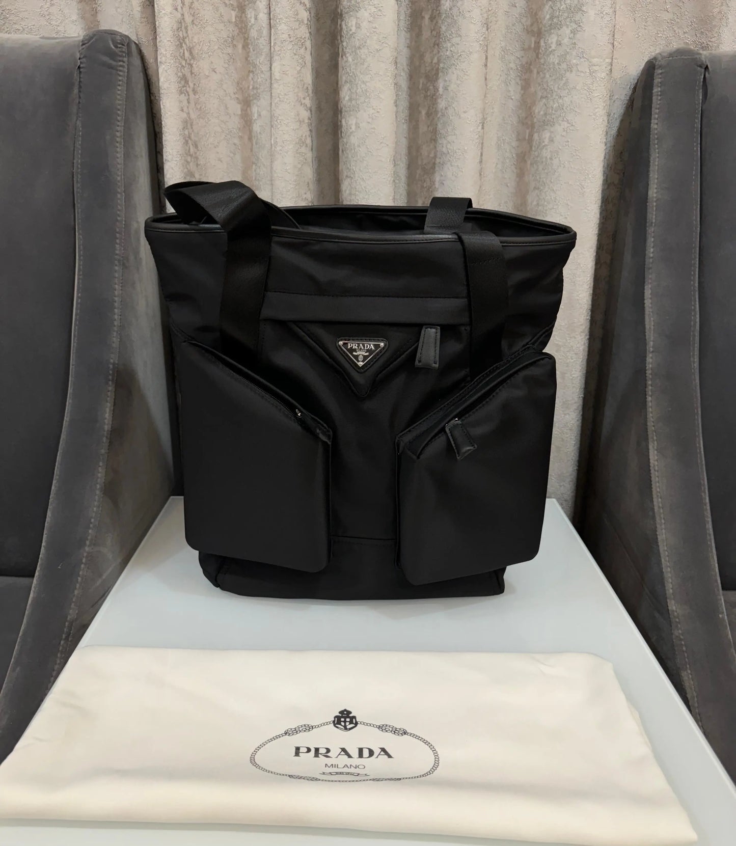 Prad a Imported Tote Bag Black