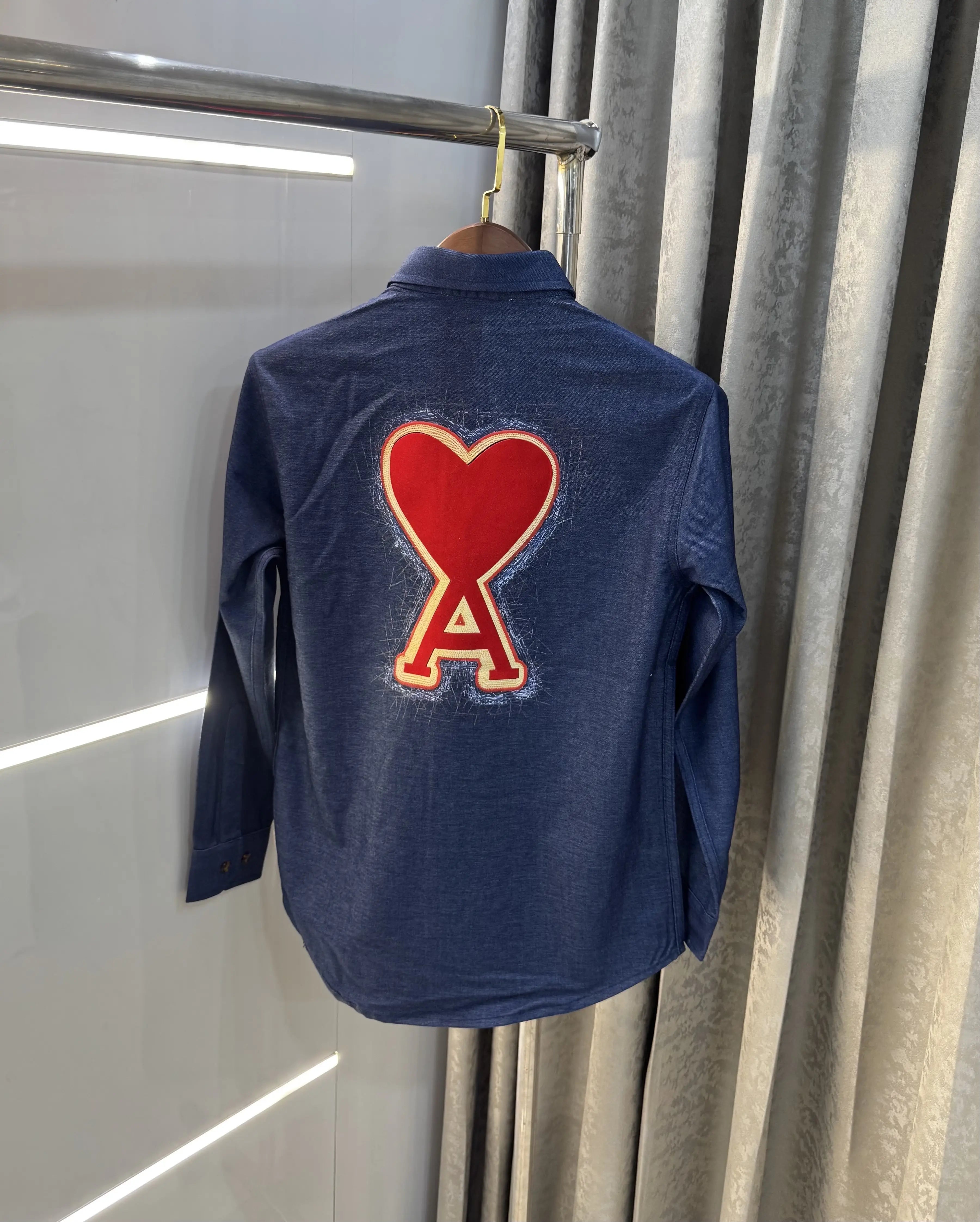 Ami Paris Dark Blue Designer Imported Shirt Main image