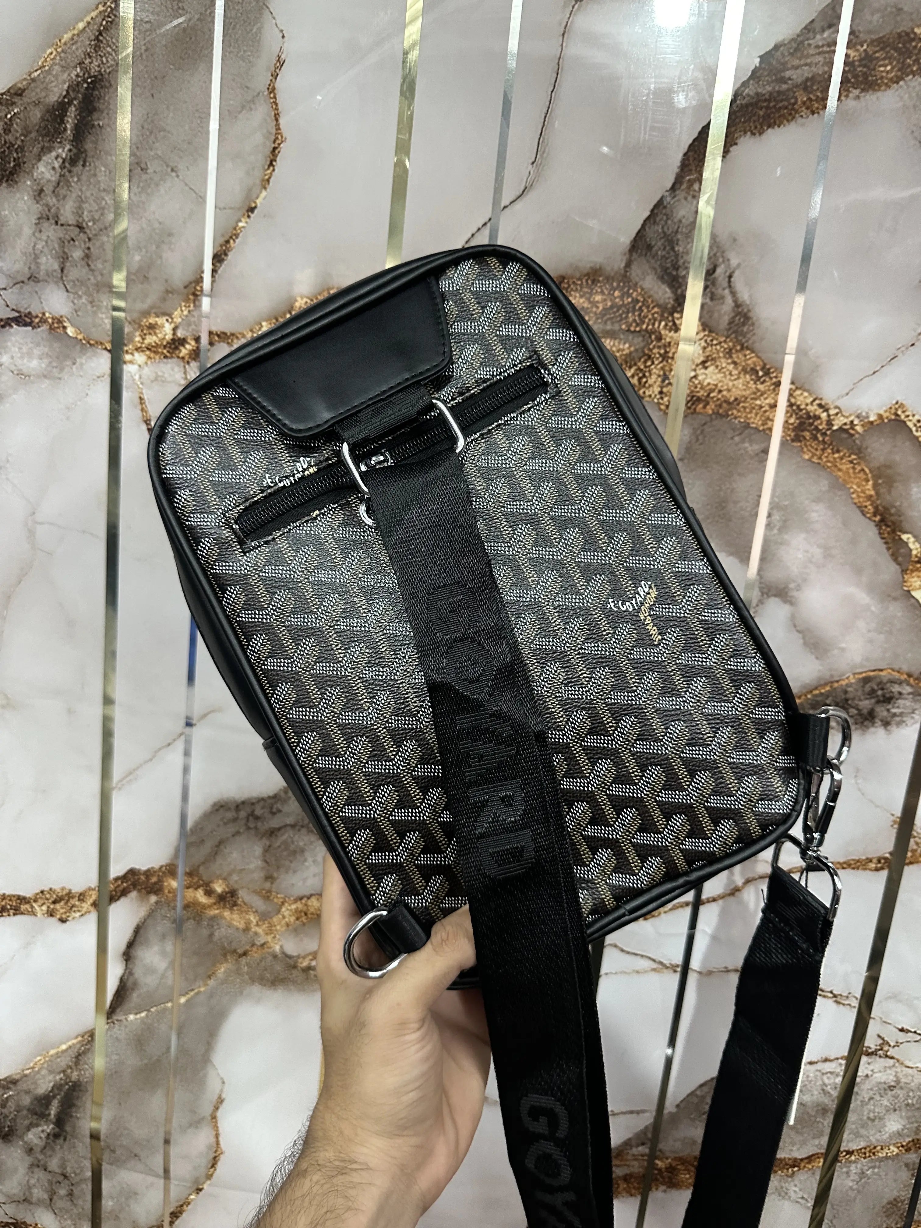 Goyar d Black Brown Premium Sling Bag g219