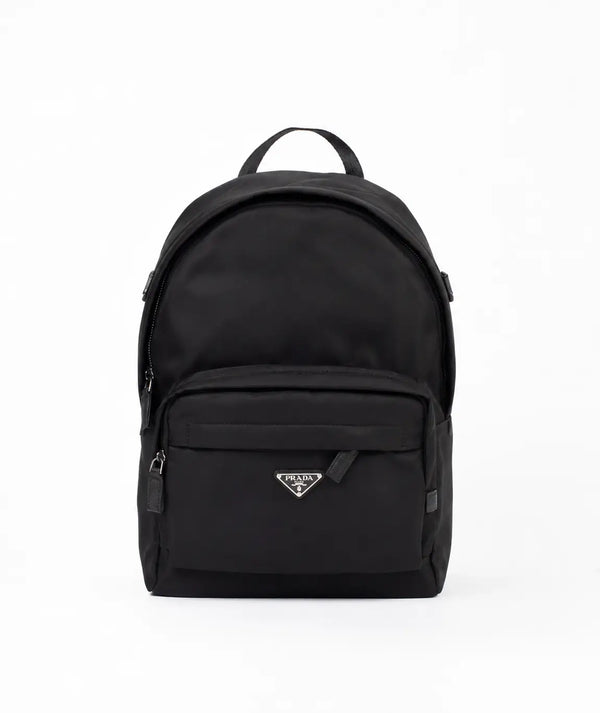 Prad a Black Re-Nylon Luxury Imported BackPack
