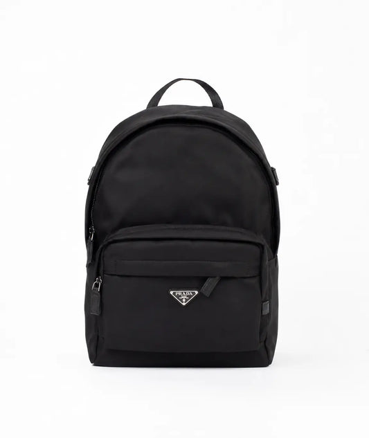 Prad a Black Re-Nylon Luxury Imported BackPack