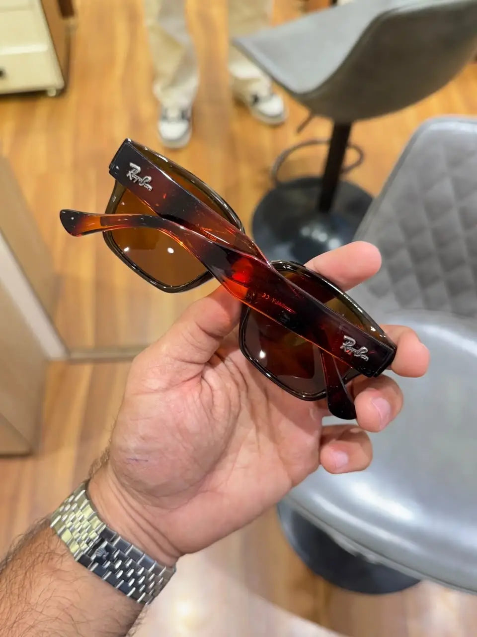 Rayban 7256 olive tiger brown
