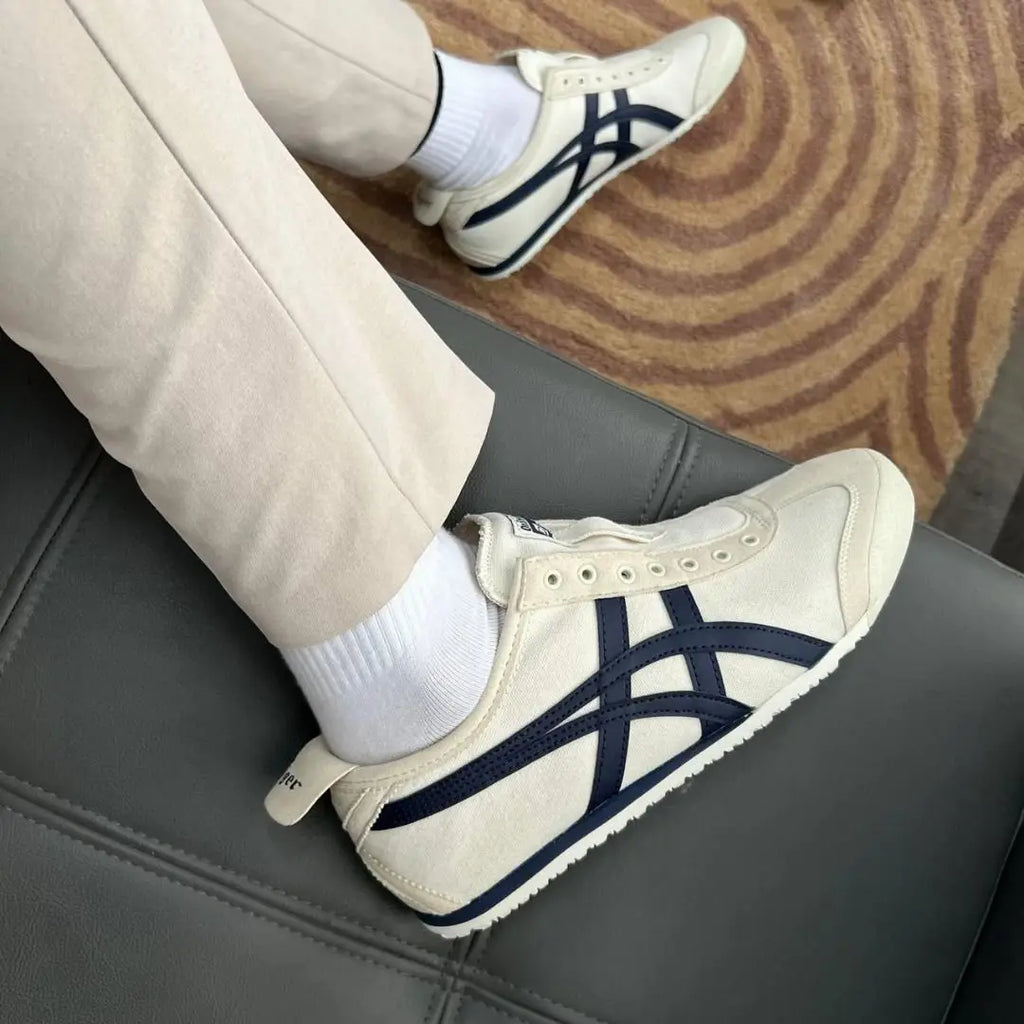 Onitsuka Tiger Mexico 66 Slip On Beige Navy Fix 179