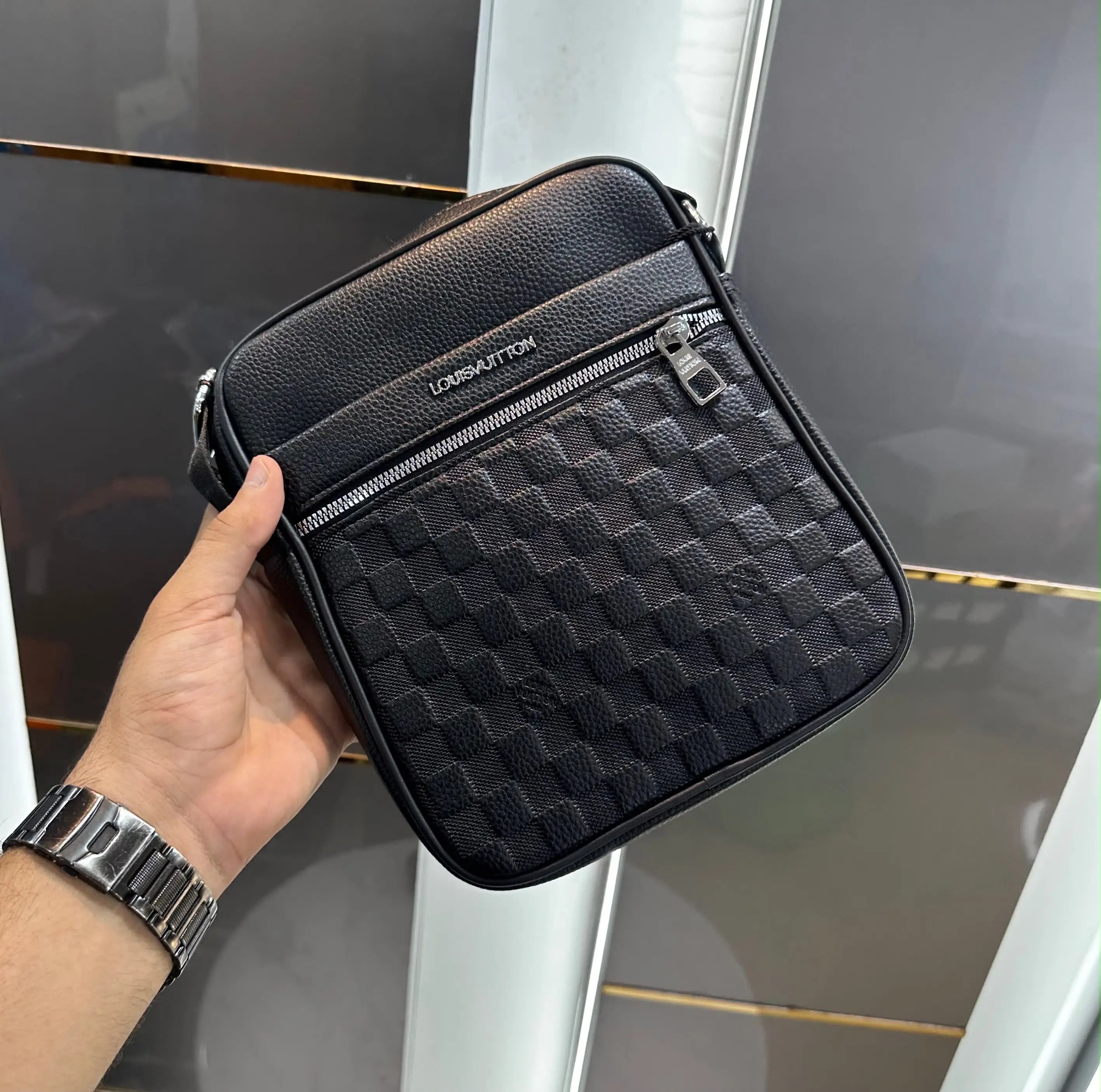 Louis Vuitto n Black Monogram Premium Sling Bag 2002