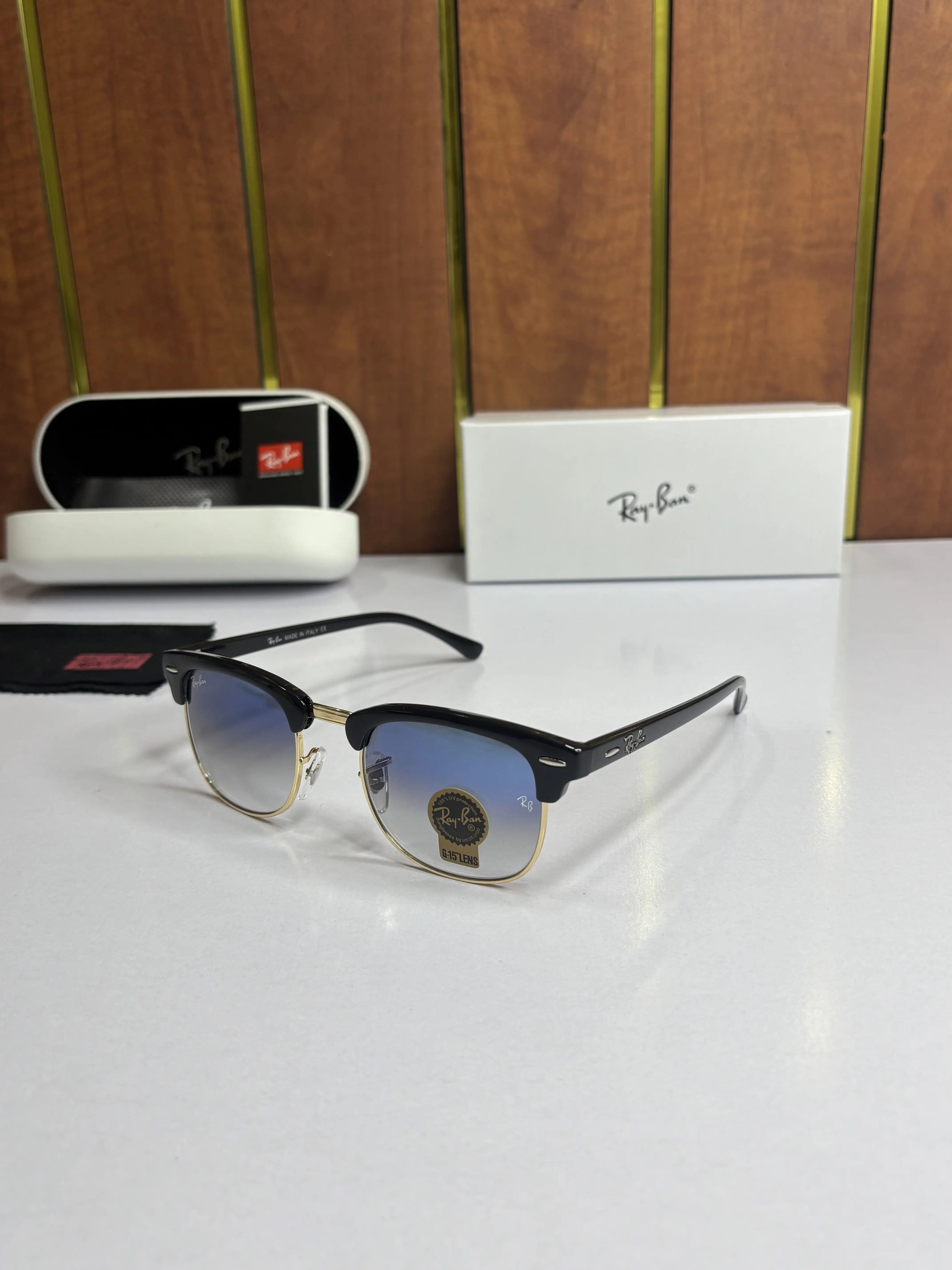 Rayban Clubmaster 3016 Black gold