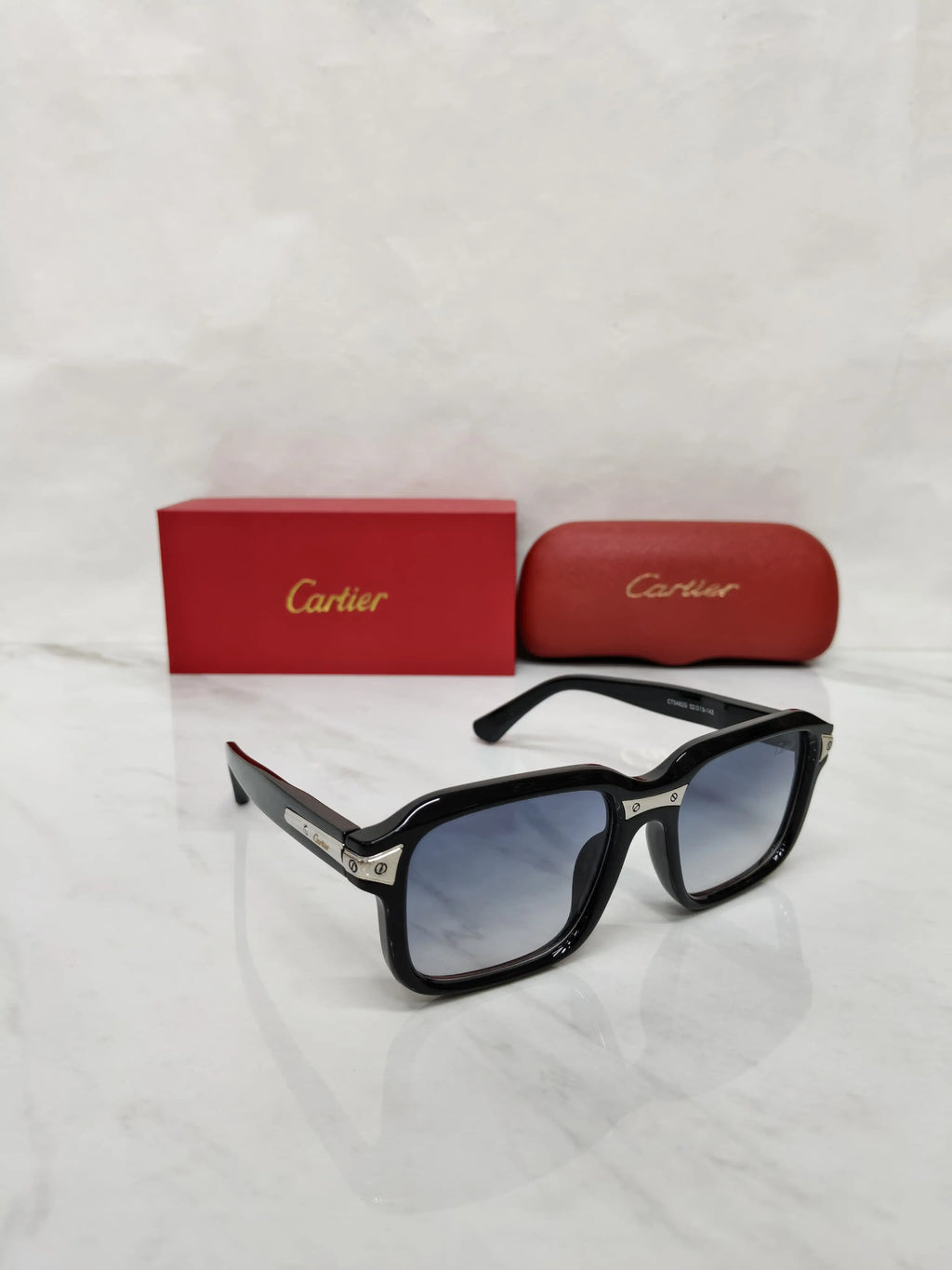 CARTIER 0482 GLOSSY BLACK