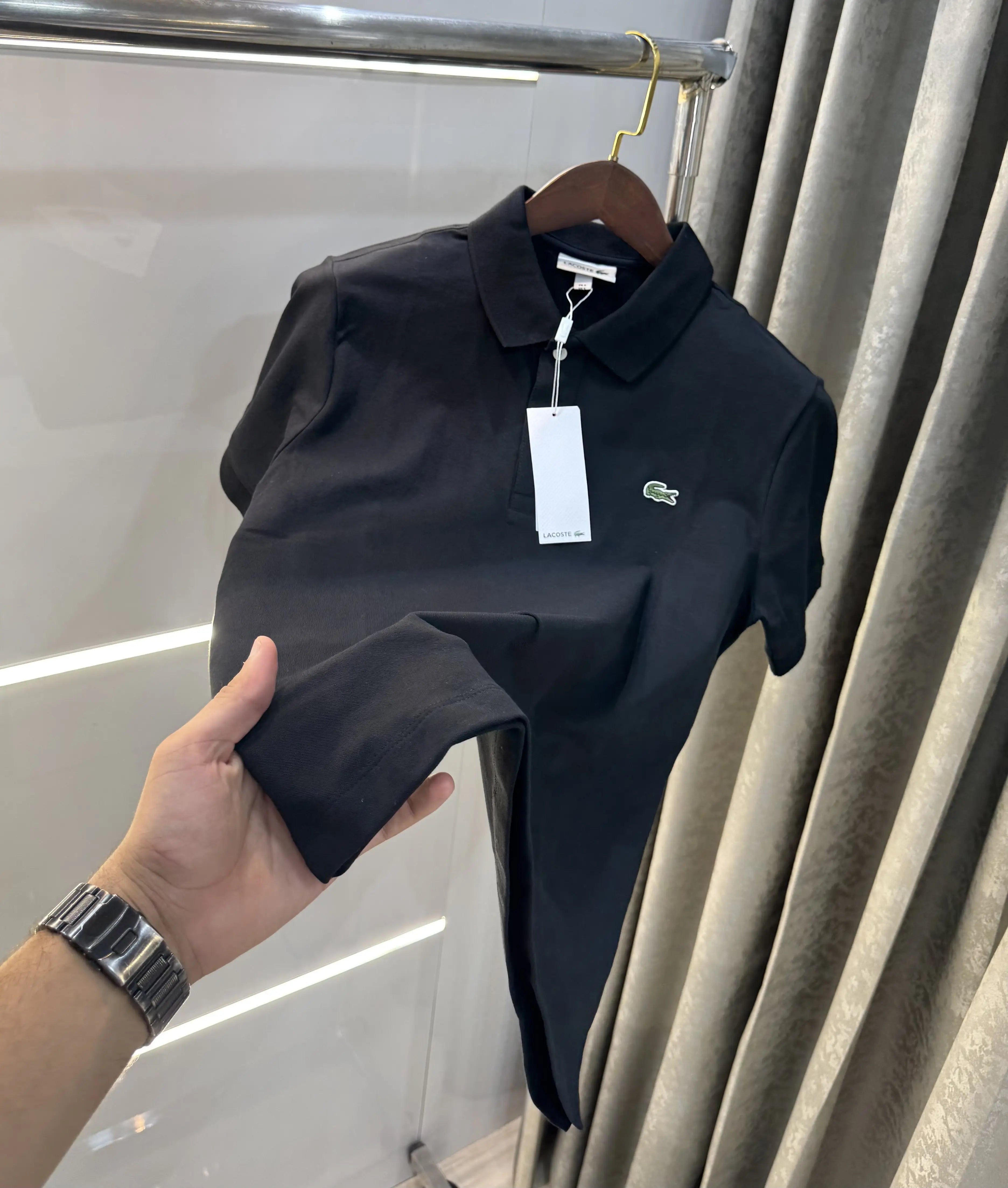 Lacost e Black Logo Work Premium Polo T-Shirt Secondary image