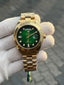 Rolex Day Date Diamond Green Gold