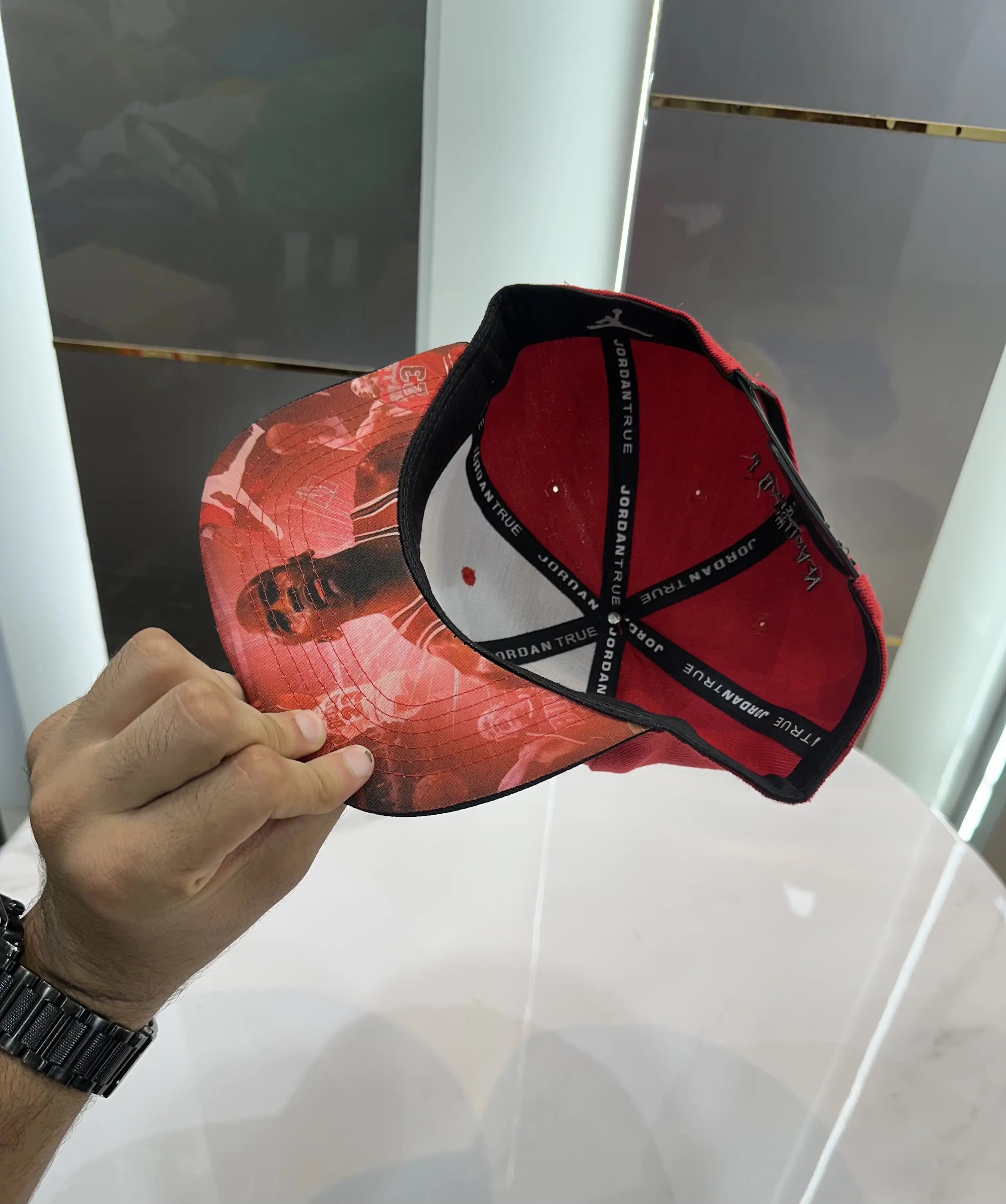 Jorda n Red (Printed) Premium Imported Cap j5022