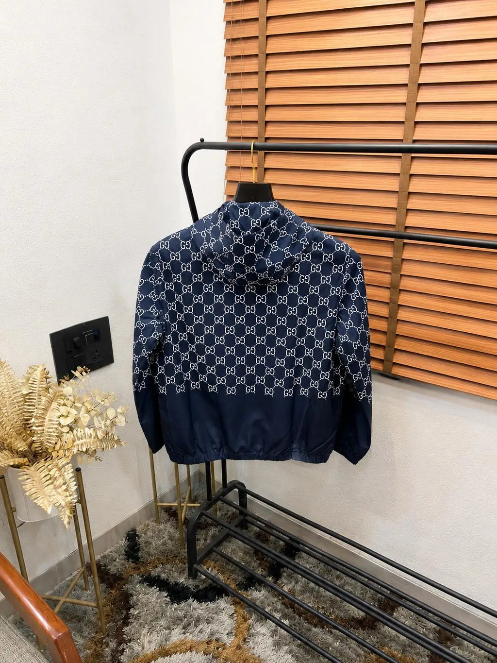 Gucc_i All Over GG Monogram Printed Turkey Imported Premium Light Weight Zipper Hoodie Jacket (DN 563)