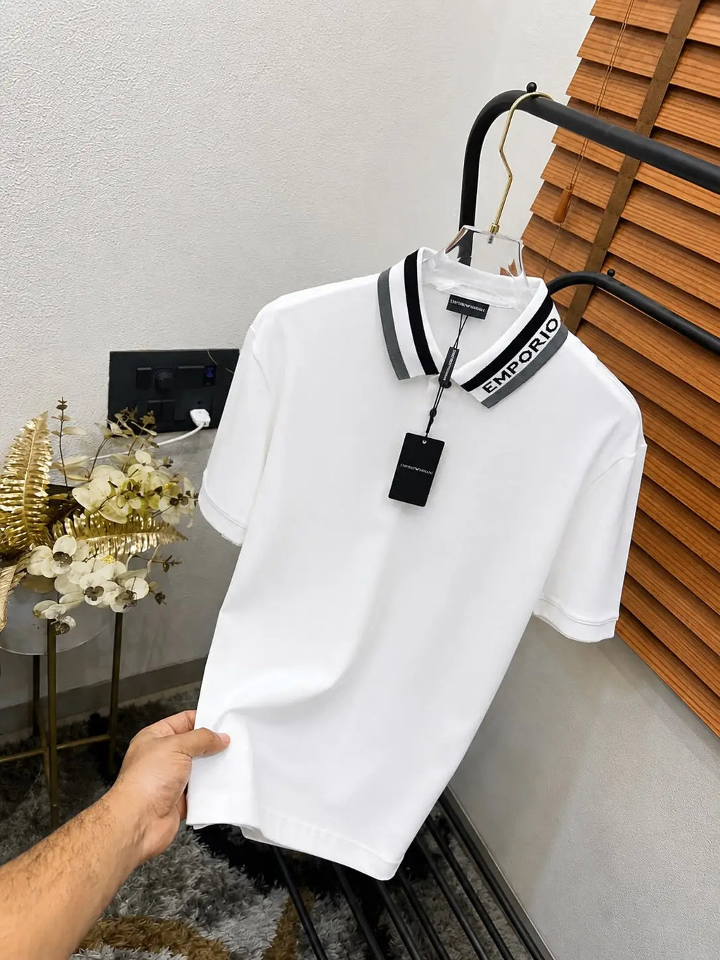 Emporio Arman_i Imported Very Premium Polo T-shirt (DN 553)