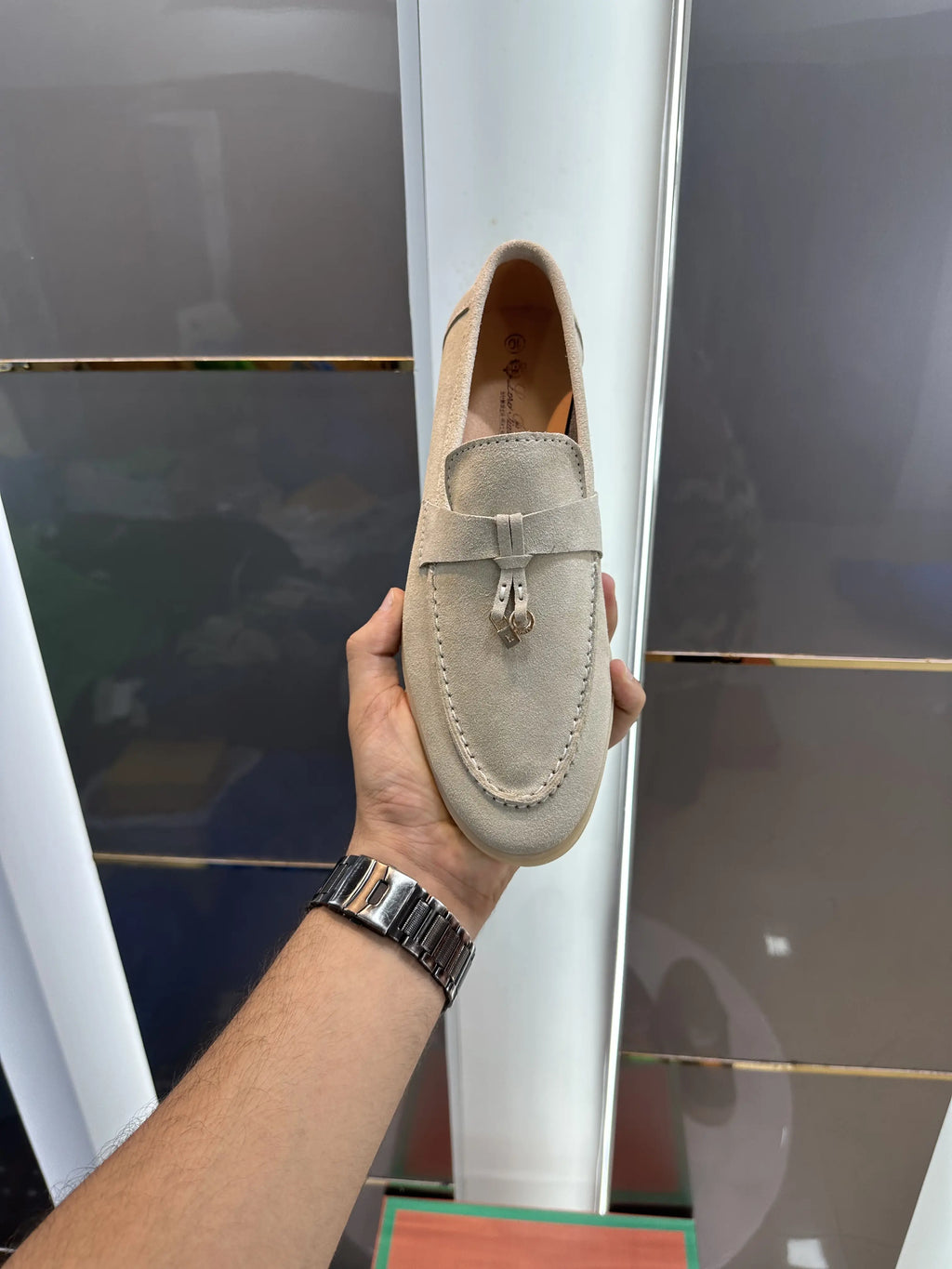 Loro_Piana grey Formal Loafer