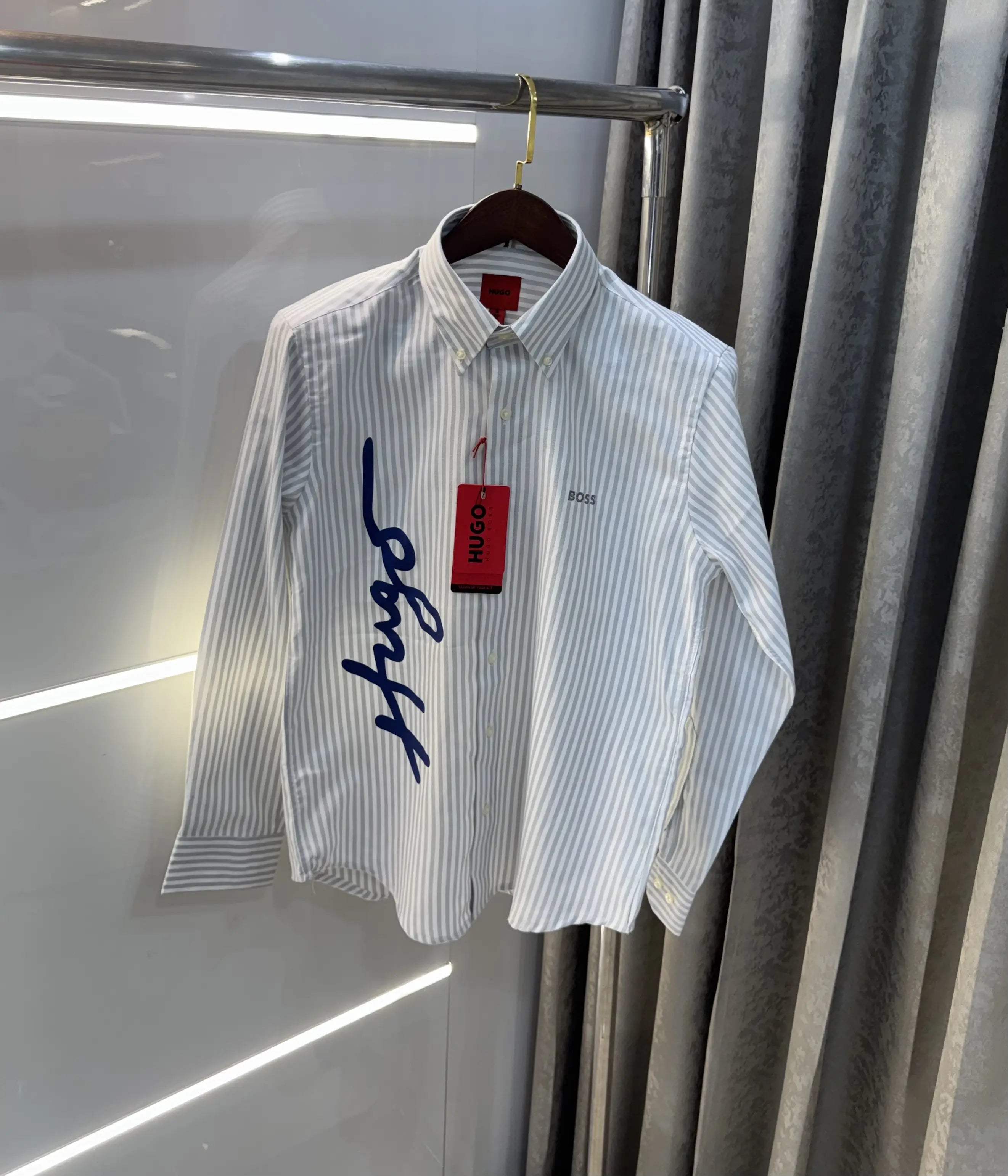 Hugo Boss Grey Logo Work Premium Shirt Main image