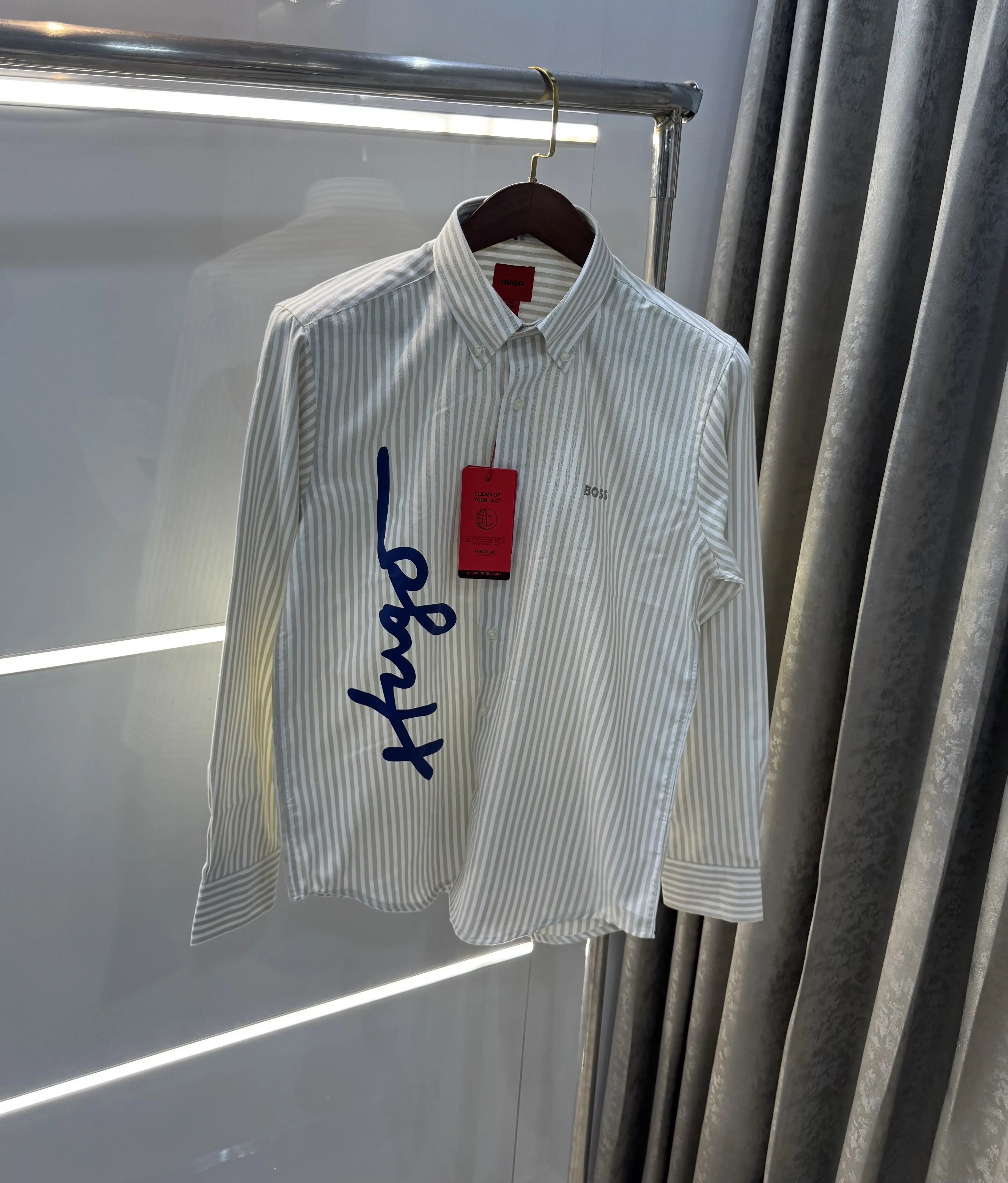 Hugo Boss Beige Logo Work Premium Shirt Main image