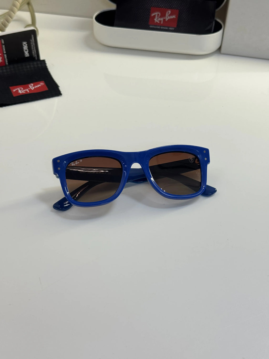 Rayban_502_Royal_Blue_Brown