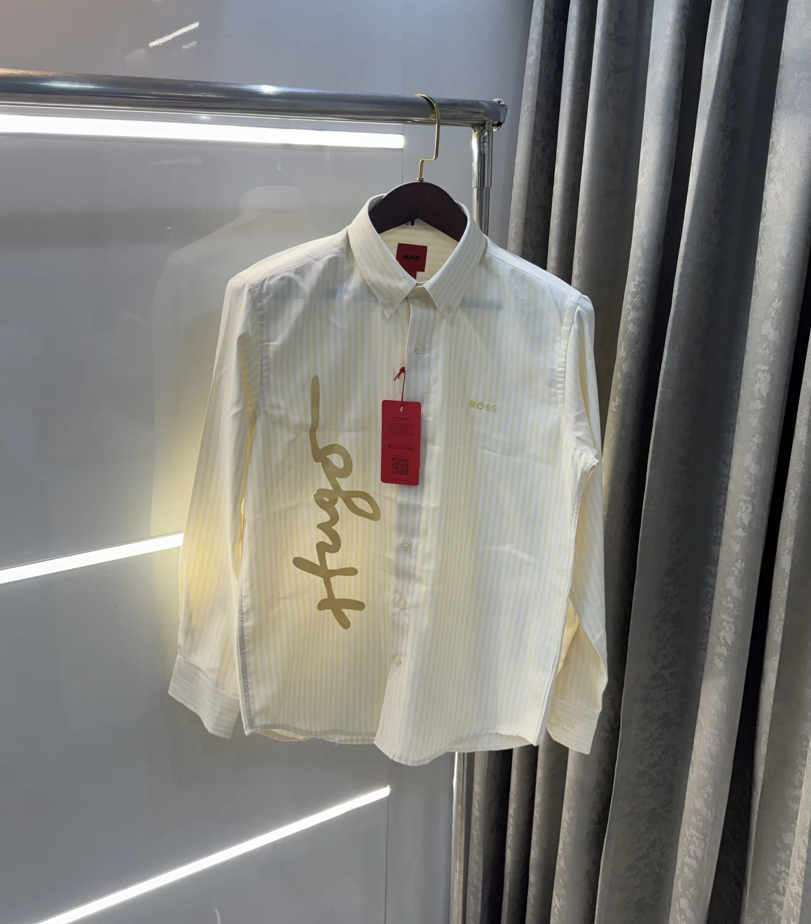 Hugo Boss Yellow Logo Work Premium Shirt Main image