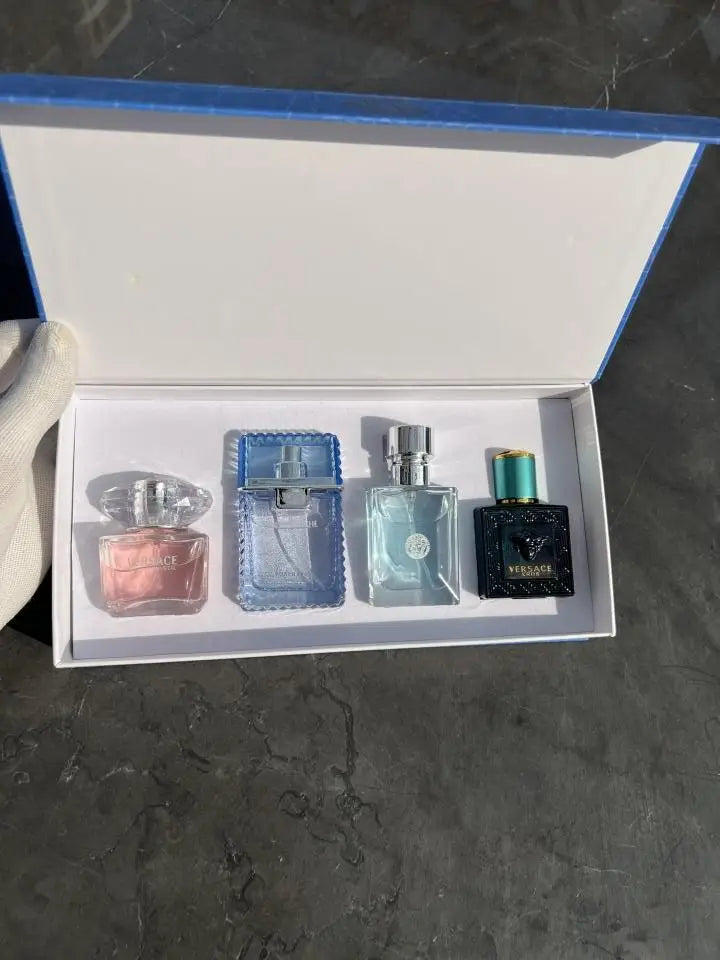 2007 Versace Man Miniature Variety Fragrance Gift Set (4 Pieces) - For Men & Women