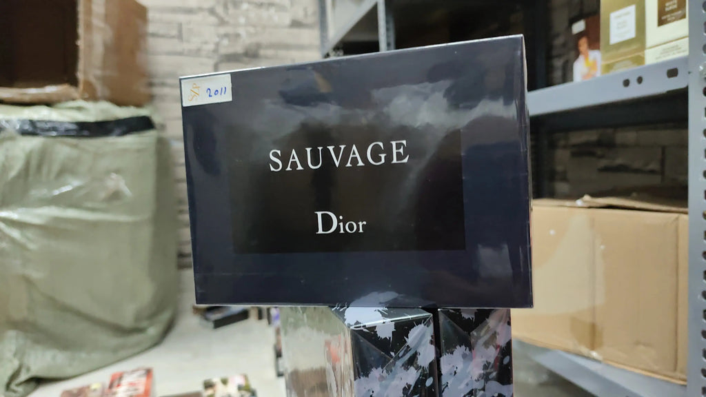 2011 Dior Sauvage Miniature Trio Fragrance Discovery Gift Set (3 Pieces) - For Men