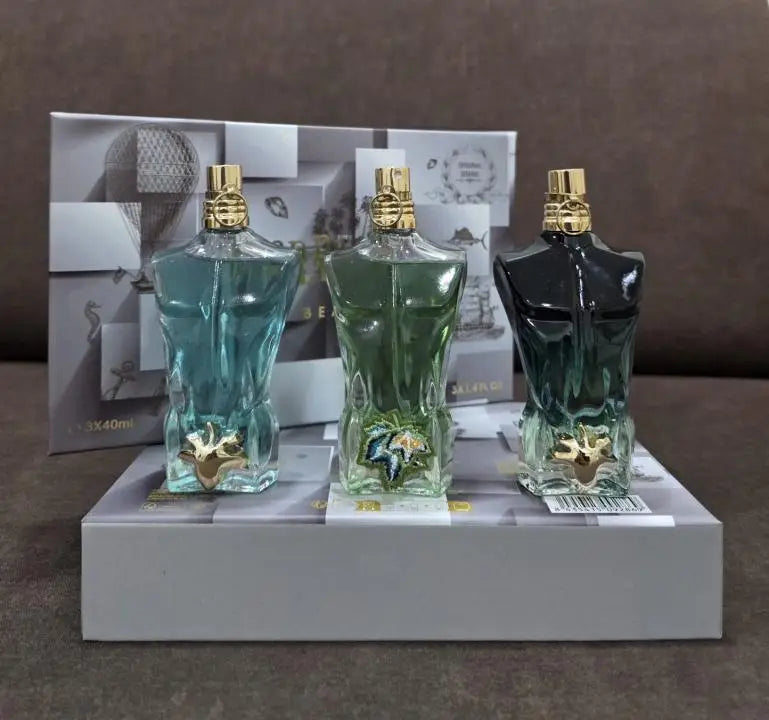 2016 Jean Paul Gaultier Le Beau Miniature Eau De Toilette & Eau De Parfum Gift Set 3x40ml - For Men