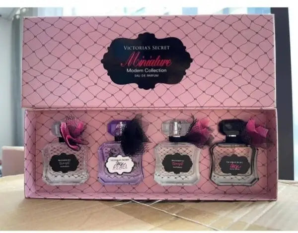 2021 Victoria's Secret Miniature Modern Collection Gift Set 4x30ml (Tease, Tease Rebel, Tempt) - For Women