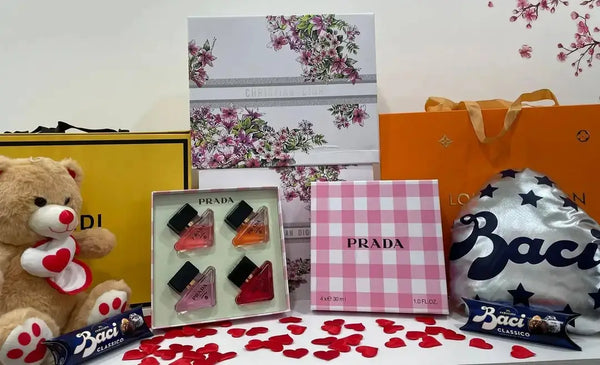 2024 Prada Paradoxe Collection Miniature Gift Set 4x30ml (EDP, Virtual Flower, Intense, Radical Essence) - For Women