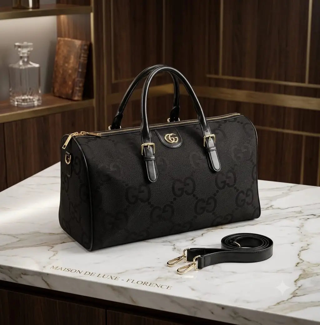 Gucc i Monogram Canvas Jumbo Luxury Imported Duffel Bag g987 Main image