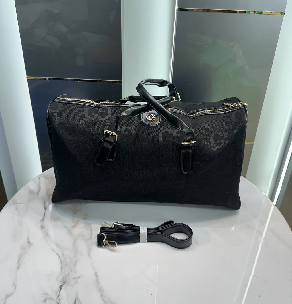 Gucc i Monogram Canvas Jumbo Luxury Imported Duffel Bag g987