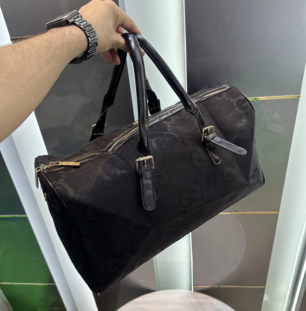 Gucc i Monogram Canvas Jumbo Luxury Imported Duffel Bag g987