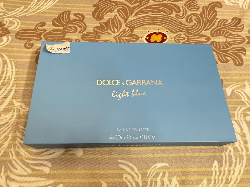 2008 Dolce & Gabbana Light Blue Pour Femme Miniature Gift Set 4 x 30ml - For Her