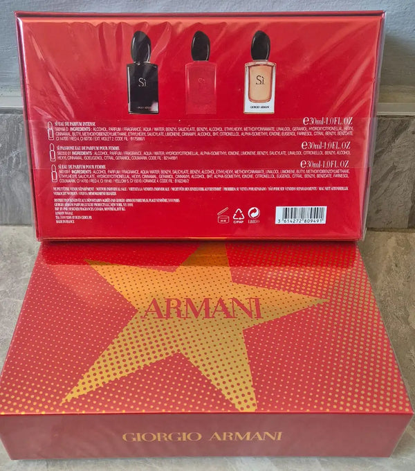 2022 Giorgio Armani Sì Miniature Gift Set 3 x 30ml - For Her