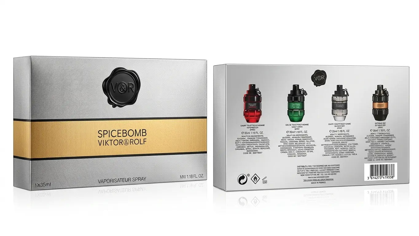 2003 Viktor & Rolf Spicebomb Miniature Fragrance Gift Set 4 x 35ml - For Him