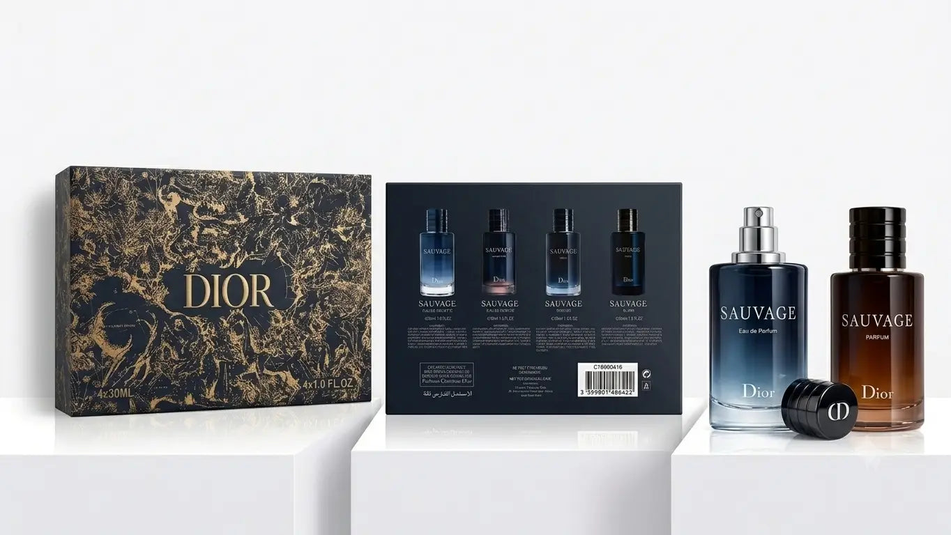 2005 Dior Sauvage Miniature Discovery Fragrance Gift Set 4 x 30ml - For Men