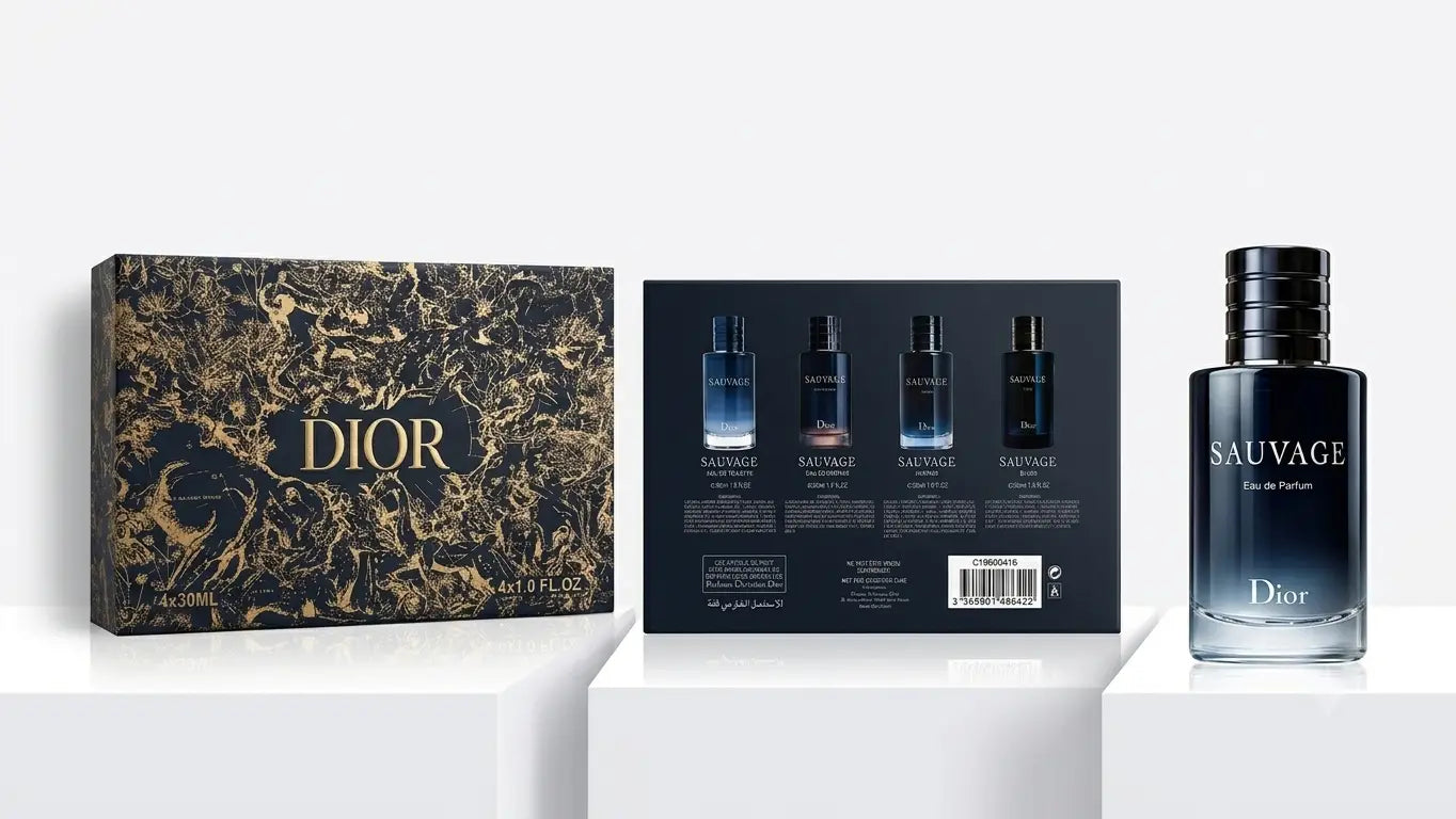 2005 Dior Sauvage Miniature Discovery Fragrance Gift Set 4 x 30ml - For Men
