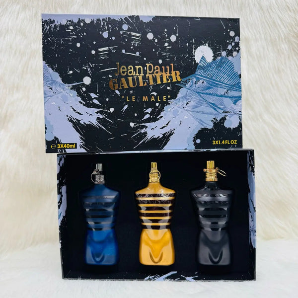 2018 Jean Paul Gaultier "Le Male" Miniature Discovery Gift Set (3 x 40ml) - For Him