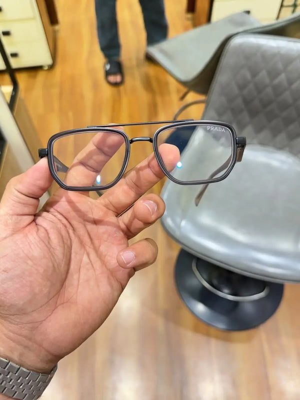 Prada 7384 grey plano