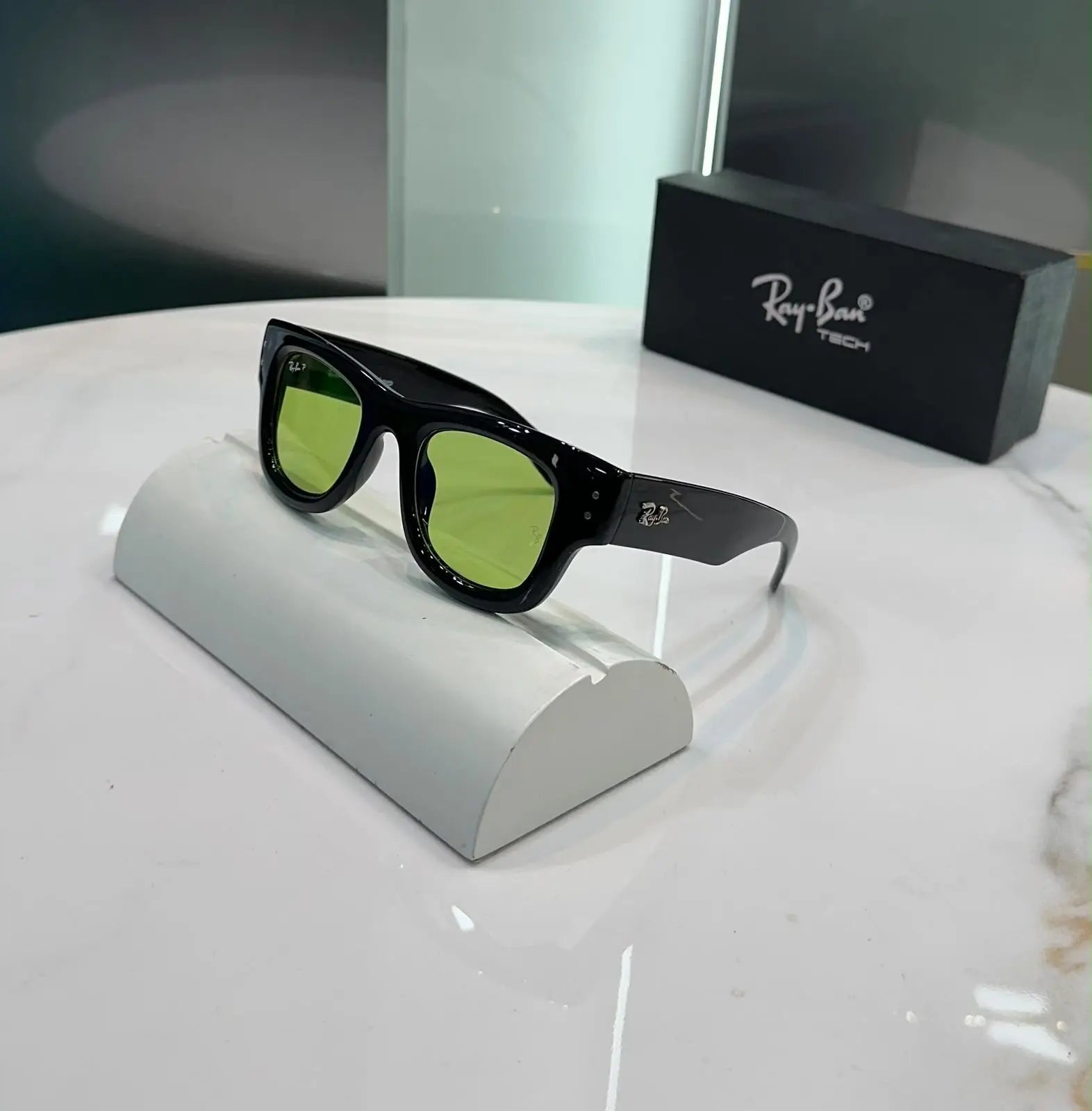 RayBan Black Green Puffer Premium Shades 940 Main image