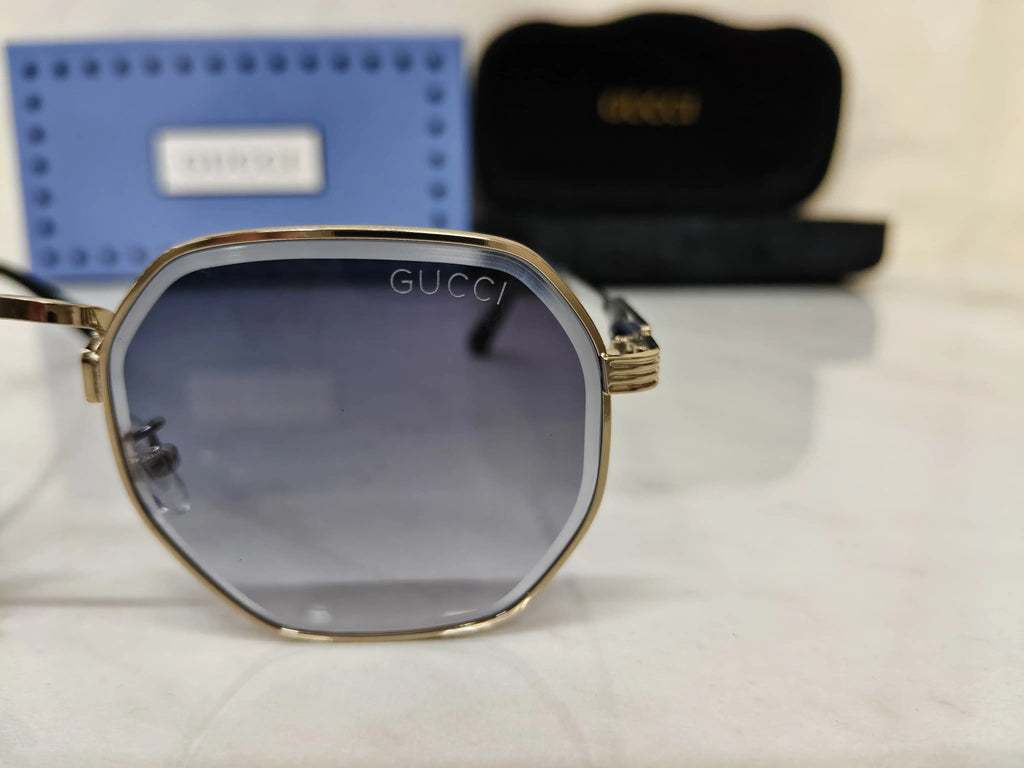 GUCCI 28002 BLUE SILVER METAL 