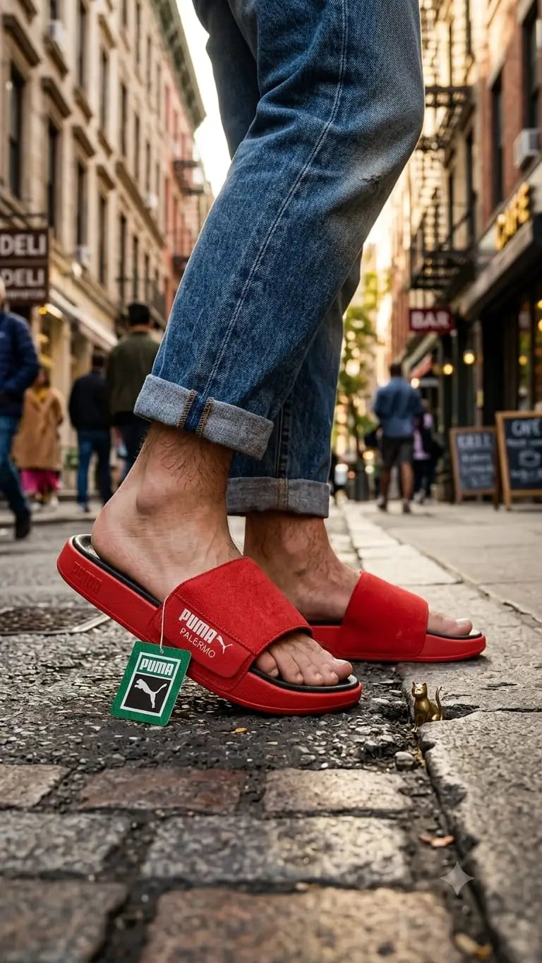 Puma Palermo Red Flip Flop 