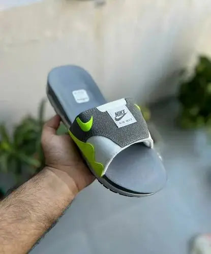 Nike Airmax 1 Premium Grey Green Flip Flop 