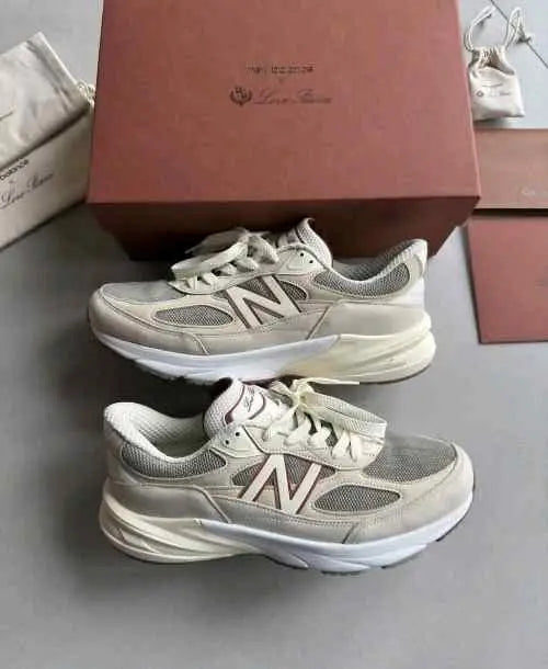 New balanc e 990 Beige Loro Piana Suede Quality With Accessories