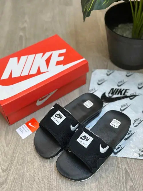 Nike Airmax 1 Premium Black White Flip Flop 