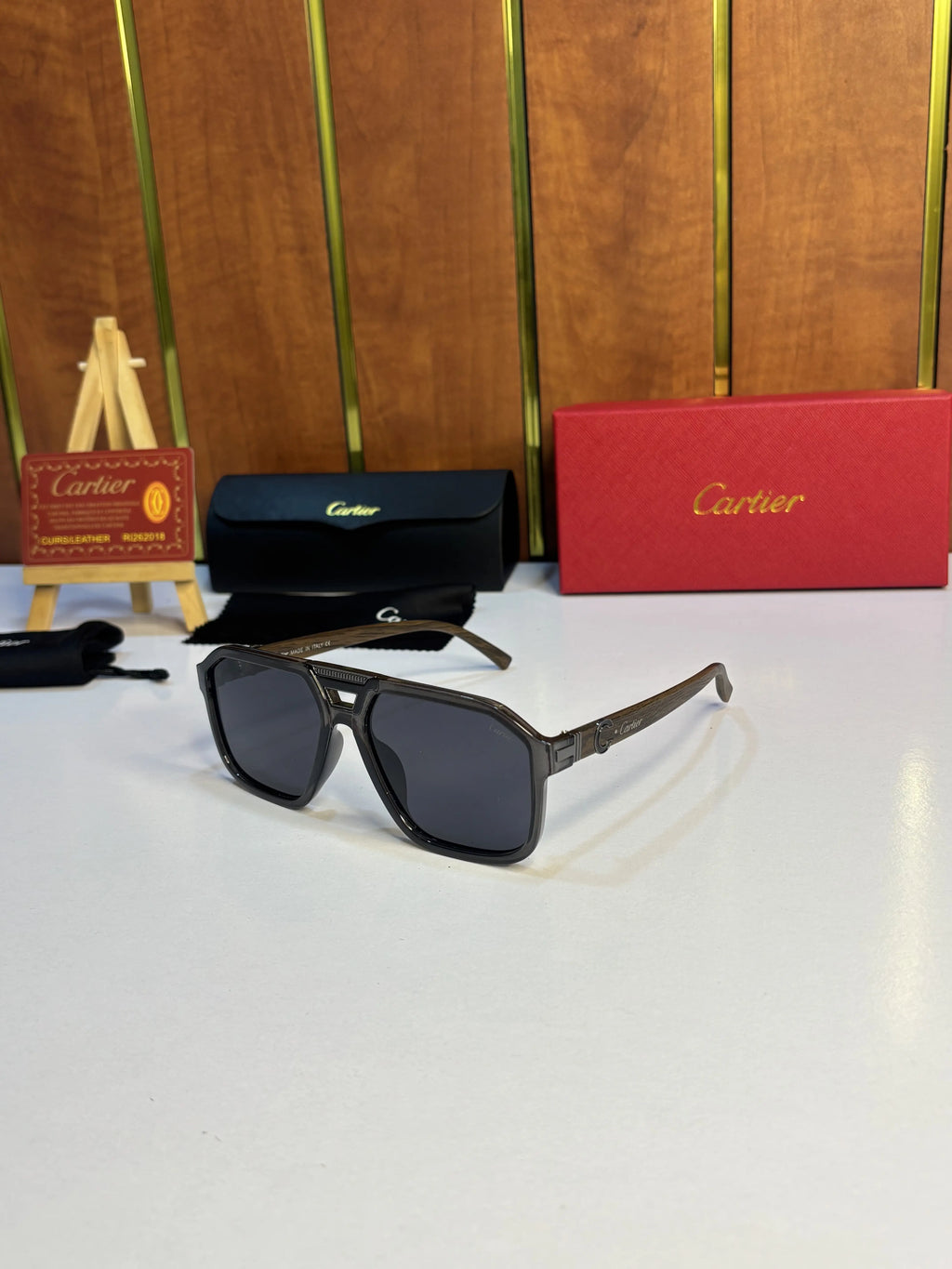 Cartier 4015 Grey Wooden