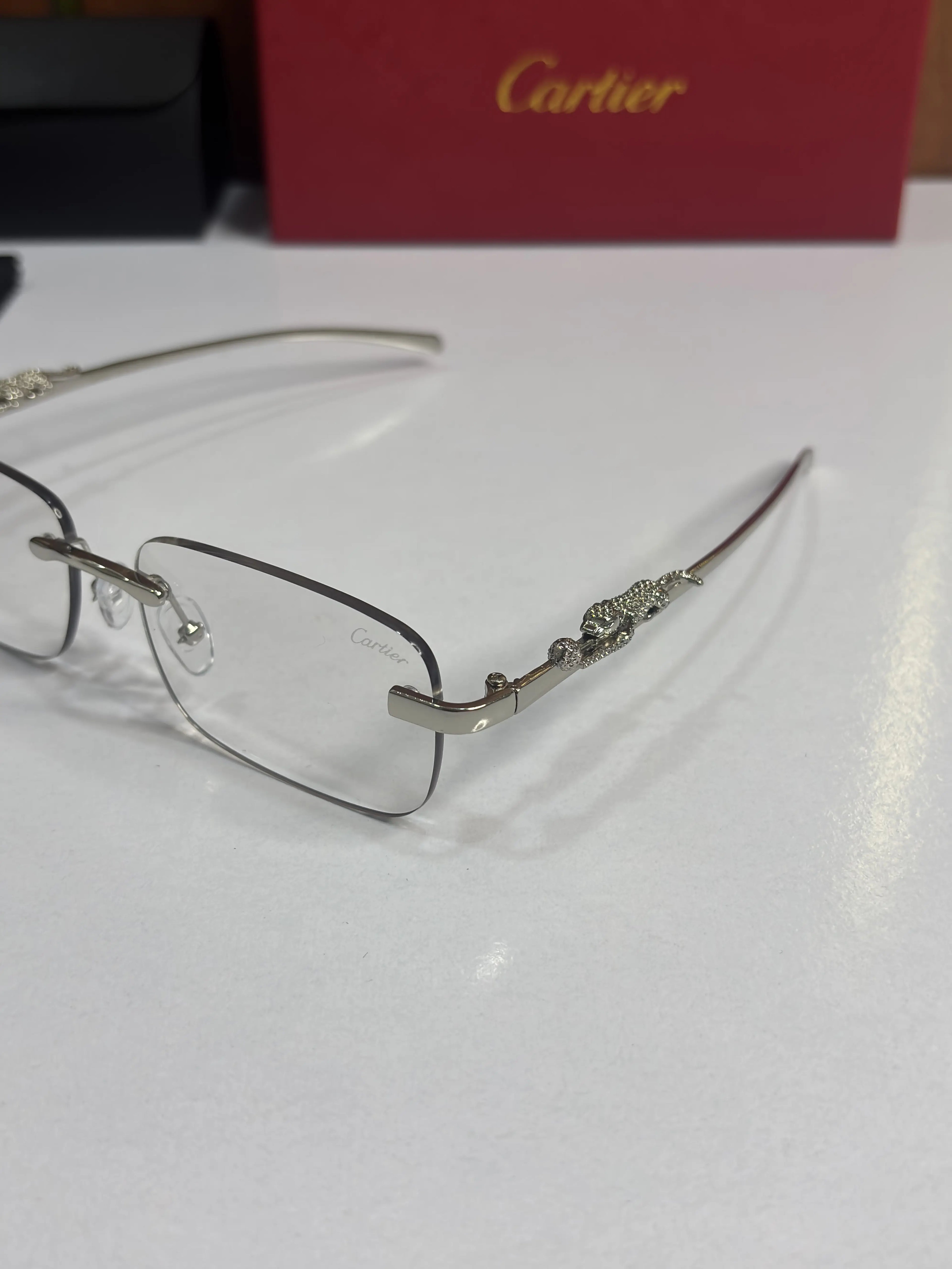 Cartier 1020 silver Day Night Color Changing Glass
