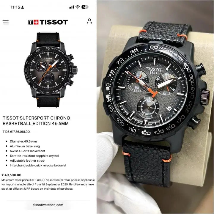 Tissot Supersport Chronograph Black