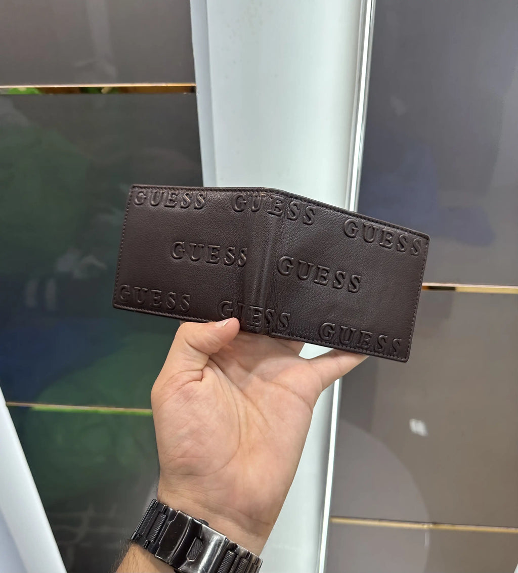 Gues s Premium Wallet Brown With Box gs120