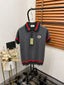 Gucc_i GG Knitted Imported Cotton Stretchable Polo T-shirt (DN 520)